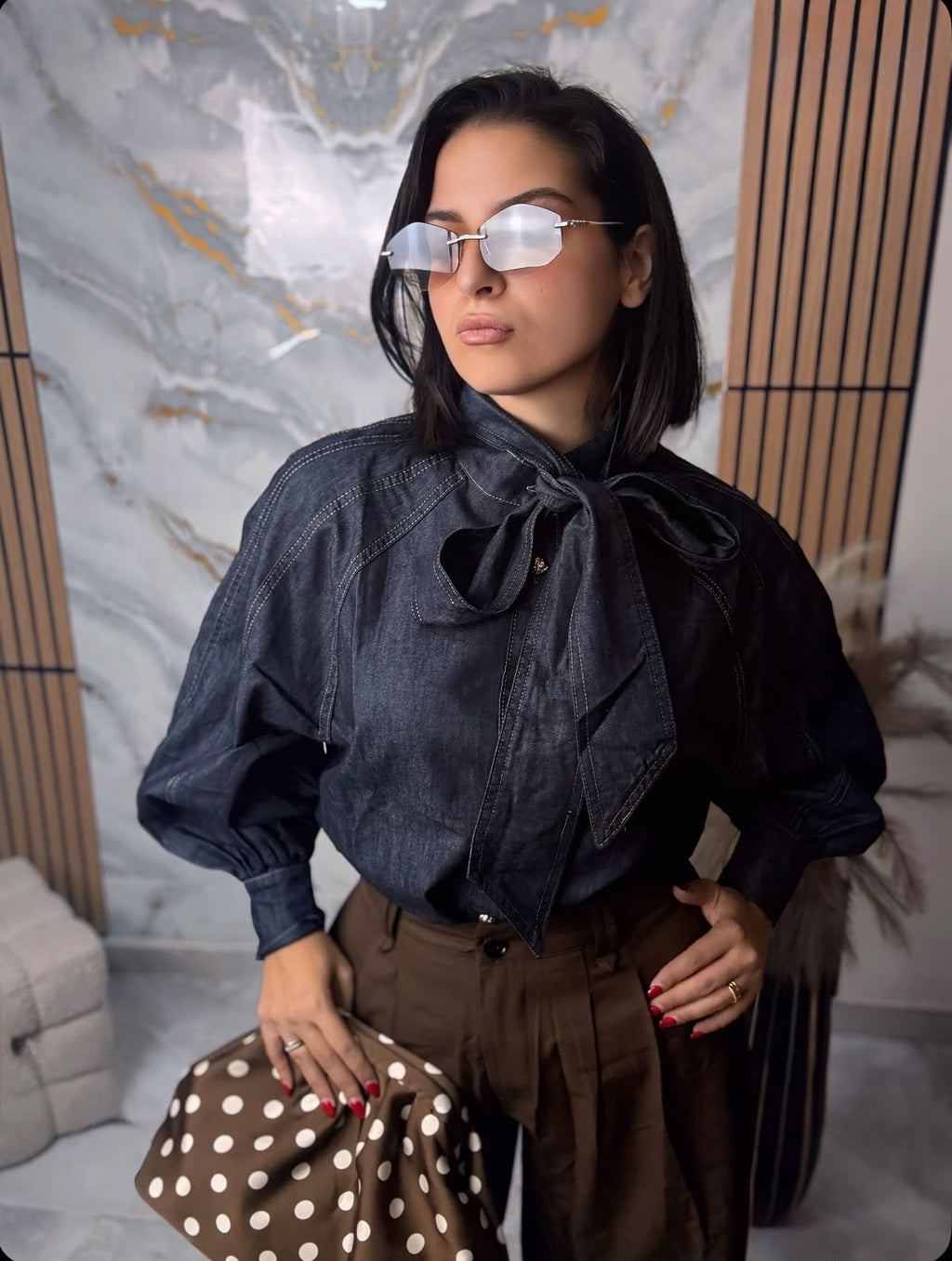 Camicia fiocco