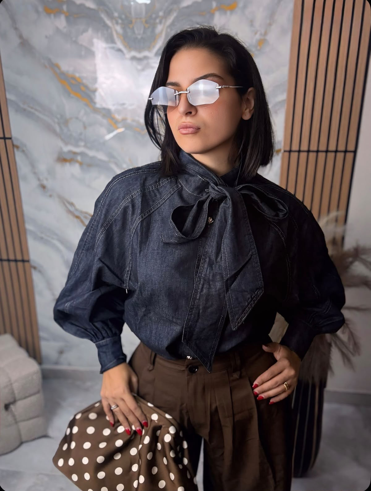 Camicia fiocco